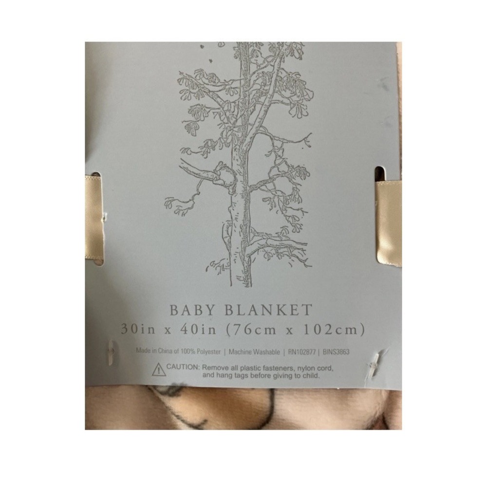 Disney Pooh Bear Collection Baby Blanket -Love Pooh You're As Sweet As Hunny NWT - Picture 11 of 12